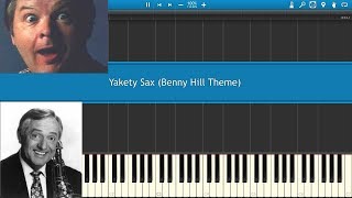 Yakety Sax Benny Hill Theme Song piano [upl. by Netta]