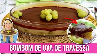 BOMBOM DE UVA NA TRAVESSA 5 INGREDIENTES SEM LEITE CONDENSADO [upl. by Ariay736]