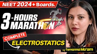 Electrostatics One Shot  NEET 2024  Boards Marathon  Class 12th Physics by Tamanna Chaudhary [upl. by Demy]