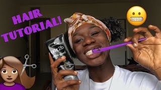 EDGES LAID FUNNIEST NATURAL HAIR TUTORIAL [upl. by Anertac394]