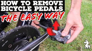 How To Remove Bicycle Pedals  The EASY Way [upl. by Eon426]