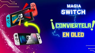 Magia Nintendo Switch HWFLY emular color Oled Fantástico🥳 [upl. by Jemimah]