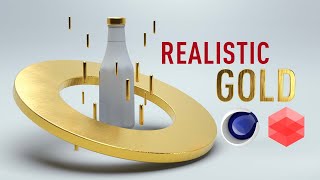 Tutorial  Gold Material with Redshift in Cinema 4D [upl. by Lolanthe]