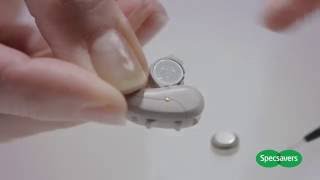 How To Change Your Hearing Aid Battery  Specsavers [upl. by Meriel509]