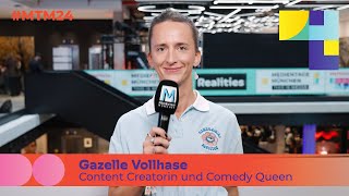 Content Creatorin Gazelle Vollhase im Interview der MEDIENTAGE MÜNCHEN 2024 [upl. by Erdnuaed]