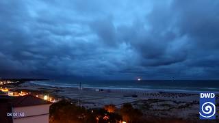 DWD Webcam RostockWarnemünde Juli 2019 [upl. by Annaeg]