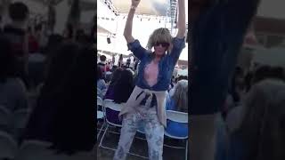 Lady Hypnotized in Audience of Stage Hypnosis Show at OC Fair Shorts [upl. by Dyke]