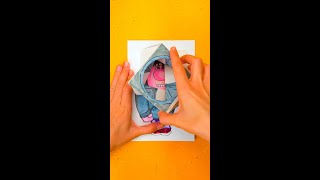 Geniale Bastelei mit Papiermechanik  Peinlichkeit insideout2 diy shorts [upl. by Alded]