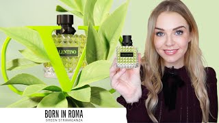 NEW VALENTINO BORN IN ROMA GREEN STRAVAGANZA PERFUME REVIEW 💚  Soki London [upl. by Aronas]