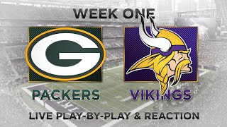 Packers vs Vikings Live Play by Play amp Reaction [upl. by Utir854]