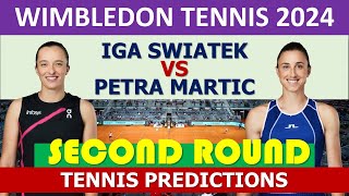 Iga Świątek vs Petra Martić  WTA Wimbledon 2024 [upl. by Earaj90]