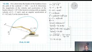 12–168 Kinematics of a Particle Chapter 12 Hibbeler Dynamics Benam Academy [upl. by Glynis]