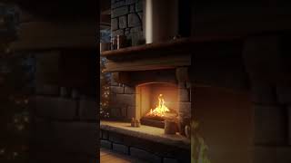 relax snowstorm howling wind winterambience snowfall balcony fireplace [upl. by Arvie]