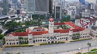 Drone Video of the Sultan Abdul Samad Building in Kuala Lumpur Malaysia [upl. by Lauralee709]