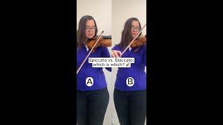 Spiccato vs staccato shorts [upl. by Ivers]