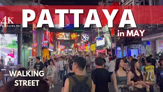 4K 🇹🇭 Pattaya 2023 Walking Street Walking Tour A Lot of People [upl. by Yzzo298]