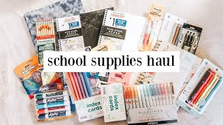 school supplies haul  giveaway 20202021 college student edition aesthetic [upl. by Eseerehc]