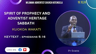 SPIRIT OF PROPHECY AND ADVENTIST HERITAGE SABBATH [upl. by Kari]