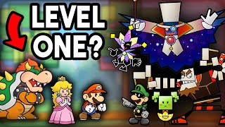 Can You Beat Super Paper Mario Without Leveling Up [upl. by Raama]