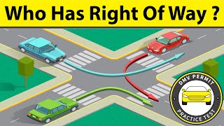 Which car has the right of way Understand and Resolve this common Rightofway driving rule [upl. by Richlad330]