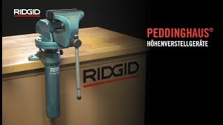 RIDGID Peddinghaus® Mechanische Höhenverstellgeräte [upl. by Sivek]