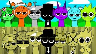 INCREDIBOX SPRUNKI  Sauceless Versions vs Mustard Versions [upl. by Dnalor]