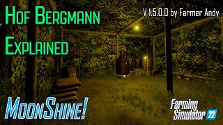 ❓ Making Moonshine in Hof Bergmann 15 ❓ Farming Simulator 22 [upl. by Lledrev]