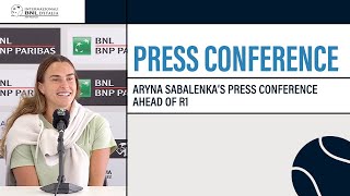 Aryna Sabalenka  Press Conference ahead of R128 IBI24 [upl. by Illona353]