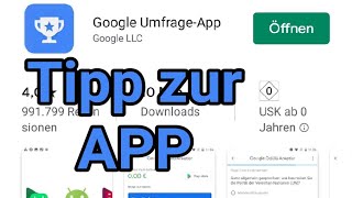 Tipp zur Google Umfrage App 22  Deutsch [upl. by Felisha]