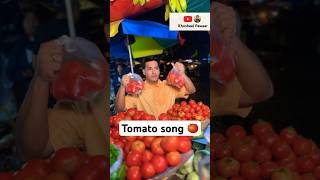 Tomato song 🍅 khushaalpawaar tomato comedyshorts tumtum parody acting [upl. by Novyak833]