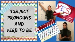 Subject Pronouns and Verb To Be [upl. by Unders]