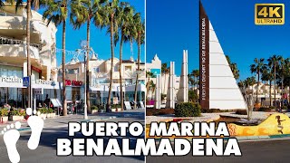 BENALMADENA Puerto Marina Costa del Sol Spain 🇪🇸  🚶‍ Walking Tour 4K UHD [upl. by Tolley]