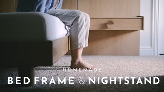 DIY 6  Bed Frame amp Nightstand [upl. by Aiuhsoj]