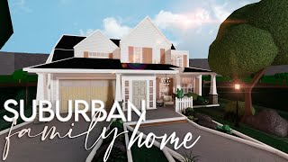 Bloxburg  Suburban Family Home  160k  House Build [upl. by Elrahc833]