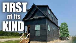 A 2 STORY modular home single wide thats NOW AVAILABLE on the market Prefab House Tour [upl. by Valentin721]