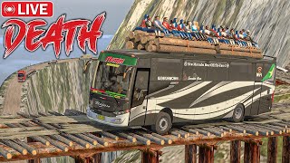 Most Extreme Death Road 😯 Euro Truck Simulator 2   With Logitech G29 Steering Wheel  Live🔴 ets2 [upl. by Macintyre814]