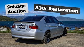 Rescuing and Restoring a Damaged BMW 330i E90 [upl. by Aieki]