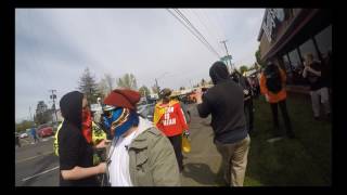 Jeremy Christian marching with Antifa April 29th 2017 [upl. by Olegnad466]