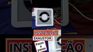 Como instalar exaustor no banheiro SERVIÇO REAL eletricista projetoeletrico [upl. by Liagaba24]