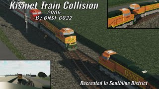 The Kismet Train Collision 18 years later recreated in Southline District Roblox [upl. by Euqinwahs344]