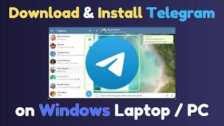 How to Download amp Install Telegram on Windows Laptop  PC [upl. by Blanch]