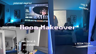 BEDROOM MAKEOVER amp TOUR cleaning amp rearranging room ikea trip pinterest inspired transformation [upl. by Ferneau]