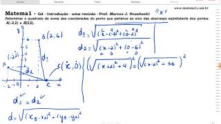 GA  Distância entre dois pontos equidistantes [upl. by Ymmat]