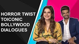 Zarine Khan and Karan Kundra turn iconic Bollywood dialogues into horror comedy [upl. by Shelburne]