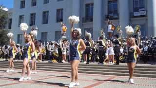 Cal Band Sproul Hall Rally vs Portland State 2013 Berkeley California [upl. by Toile]