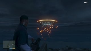 GTA V Easter Eggs  4 OVNI Secret  Emplacements [upl. by Fidela]