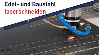 Edelstahl Baustahl und Aluminium laserschneiden  JustLaser Large Laser Cutter [upl. by Berri80]