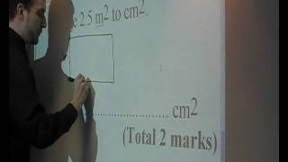 Gable Hall School  Changing m2 to cm2 [upl. by Aenneea]