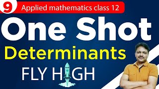 One Shot Part 9  Determinant  Applied Mathematics Class 12  Gaur Classes [upl. by Berhley]