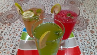 3 Drinks Recipes with Soda Water  Masala Rooh Afza amp Mint [upl. by Tzong]